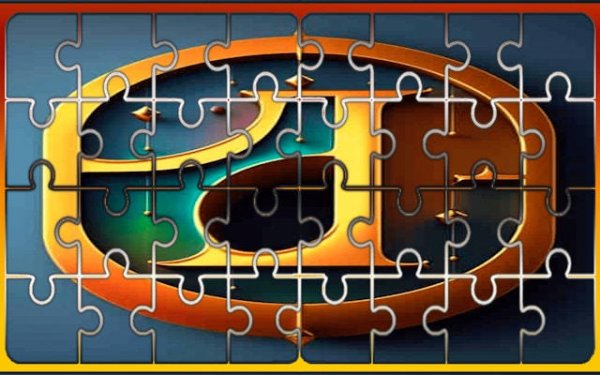Letter H Alphacasual Lore Jigsaw Slider Puzzle Game