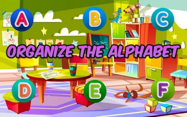 Organize The Alphacasual Game - Online Letter Learning Puzzle