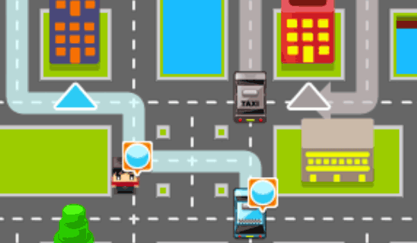 Taxi Pickup Driving Puzzle