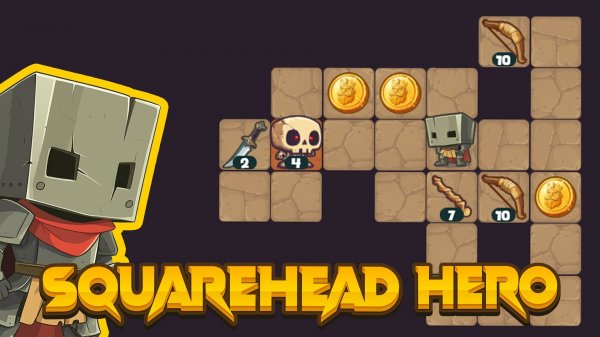 Squarehead Hero: Turn-Based Puzzle Dungeon